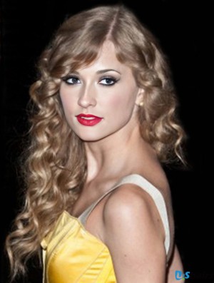 Women Human Hair Wigs UK Blonde
