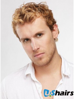 Short Curly Capless Synthetic Wigs For Men