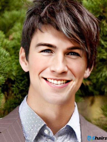 Remy Human Cropped Capless Auburn Best Man Wig