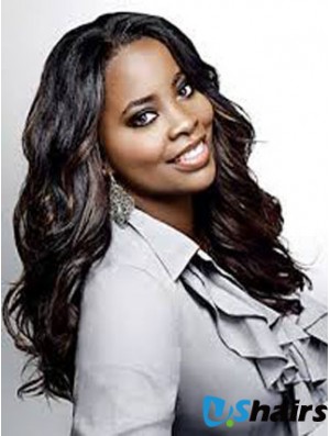 Brown Long Wavy Lace Front Good 22 inch Kim Kimble Wigs